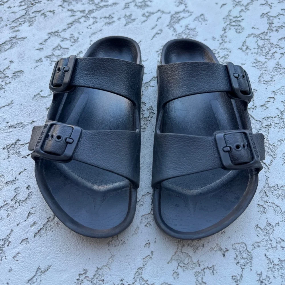 Birkenstock Kids Arizona EVA Black Sandals Waterproof Slides Size 31 L13 200mm